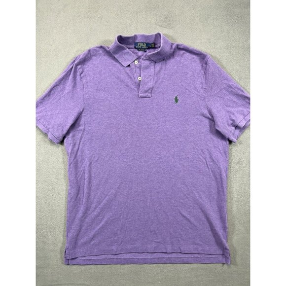 Ralph Lauren Other - Ralph Lauren Polo Shirt Adult L Large Purple Green Pony Logo Casual Mens